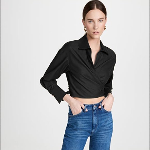 Vince Tops - Vince Tie -Back Long Sleeve Shirt